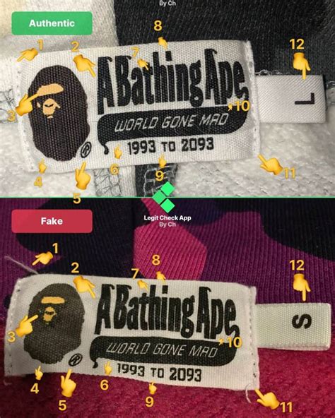 check if a Bape hoodie is real